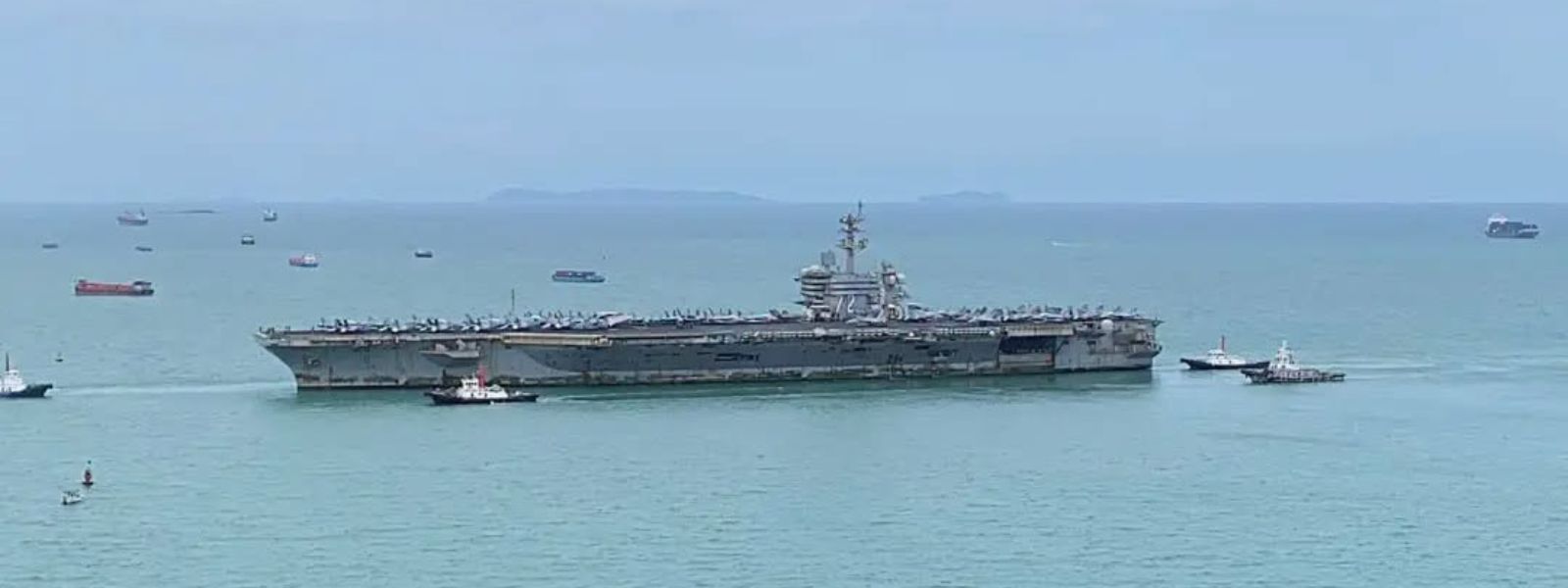 USS Abraham Lincoln Arrives At Thai Port After Gru